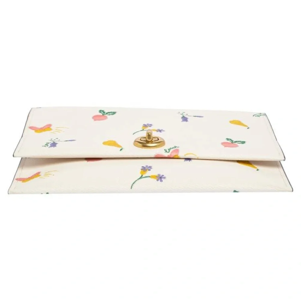 Coach Turnlock Pouch/Clutch in Garden Print